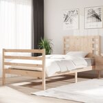 vidaXL Cadre de lit sans matelas 90x200 cm bois de pin massif