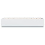vidaXL Cadre de lit avec LED sans matelas blanc 100x200 cm