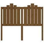 vidaXL Tête de lit Marron miel 126x4x110 cm Bois massif de pin