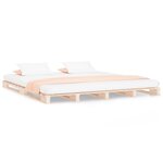 vidaXL Lit de palette 140x200 cm bois de pin massif