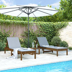 vidaXL Chaises longues lot de 2 199 5x60x74 cm bois massif de pin