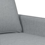 vidaXL Canapé à 2 places Gris clair 120 cm Tissu