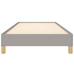 vidaXL Cadre de lit sans matelas gris clair 100x200 cm tissu