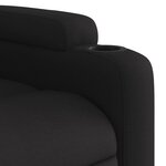 vidaXL Fauteuil inclinable Noir Tissu