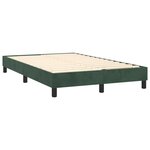 vidaXL Cadre de lit sans matelas vert foncé 120x200 cm velours