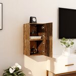 vidaXL Meubles TV muraux 2 Pièces Chêne fumé 30 5x30x30 cm