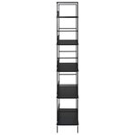 vidaXL Bibliothèque à 5 niveaux noir 60x27 6x158 5cm bois d'ingénierie