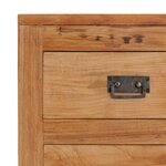 vidaXL Buffet 125x30x75 cm bois de teck massif