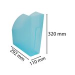 Porte-revues The Magazine Chromaline - Turquoise - X 3 - Exacompta