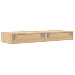 vidaXL Meubles TV avec éclairage LED 2 Pièces chêne sonoma 60x35x15 5 cm