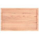 vidaXL Étagère murale marron clair bois chêne massif traité