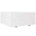 vidaXL Jardinière blanc 100x100x49 5 cm bois de pin massif