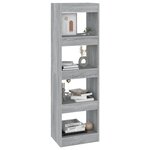 vidaXL Bibliothèque/Séparateur de pièce Sonoma gris 40x30x135 cm