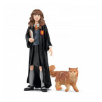 Poupée Hermione Granger avec son chat Pattenrond - Univers Harry Potter