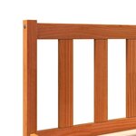vidaXL Cadre de lit sans matelas cire marron 90x200 cm bois pin massif