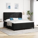 vidaXL Lit à ressorts avec matelas  180x200 cm  Tissu