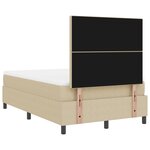 vidaXL Lit Box Spring avec Matelas Vert Clair Gris 120x200 cm Tissu en Velours