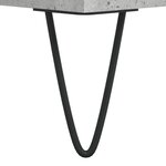 vidaXL Meuble TV gris béton 104x35x50 cm bois d'ingénierie