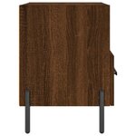 vidaXL Tables de chevet 2 Pièces chêne marron 40x35x47 5 cm