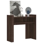 vidaXL Table console chêne marron 100x35x90 cm bois d'ingénierie