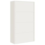 vidaXL Classeur blanc 105x40x180 cm acier
