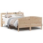 vidaXL Cadre de lit sans matelas 120x200 cm bois de pin massif