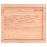 vidaXL Dessus de table marron clair bois chêne massif traité