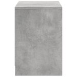 vidaXL Meuble TV avec LED gris béton 100x34x50 cm bois d'ingénierie