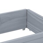 vidaXL Jardinière gris 150x50 cm bois massif de pin