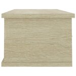 vidaXL Étagère murale avec tiroirs Chêne sonoma bois d'ingénierie