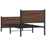 vidaXL Cadre de lit métal avec tête de lit et pied de lit 80x200 cm