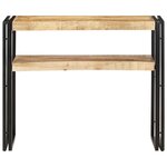 vidaXL Table console 90x30x75 cm Bois de manguier brut