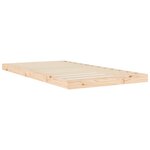 vidaXL Cadre de lit 100x200 cm bois de pin massif