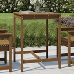 vidaXL Table de jardin marron miel 82 5x82 5x110 cm bois massif de pin