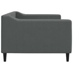 vidaXL Lit de repos sans matelas gris foncé 90x200 cm tissu