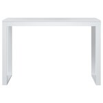 Bureau table poste de travail meuble d'ordinateur informatique étude d'ordinateur 110 x 60 x 73 cm Aggloméré blanc 02_0023712