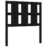 vidaXL Cadre de lit sans matelas noir 100x200 cm bois massif de pin