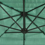 vidaXL Parasol de jardin avec mât en acier vert 290x290x238 cm