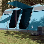 vidaXL Tente familiale tunnel 8 personnes bleu imperméable