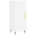 vidaXL Buffet haut Blanc 34 5x34x180 cm Bois d'ingénierie