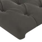vidaXL Cadre de lit sans matelas gris foncé 200x200 cm velours
