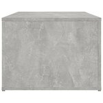 vidaXL Table basse Gris béton 100x50x36 cm Bois d'ingénierie