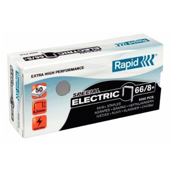 boite de 5000 agrafes Electric Super Strong 66/8+ galvanisé RAPID