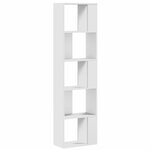 vidaXL Bibliothèque 5 niveaux blanc 45x23 5x162 5 cm bois d'ingénierie