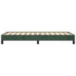 vidaXL Cadre de lit Vert foncé 100x200 cm Velours