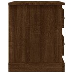 vidaXL Tables de chevet 2Pièces chêne marron 39x39x47 5cm bois ingénierie