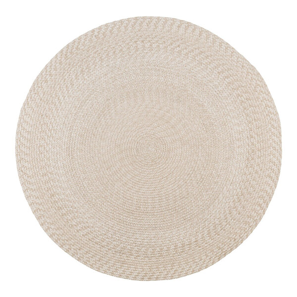Tapis sable et rond en plastique 100  recyclé Ø 180 cm