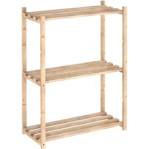 Etagère en kit profondeur 30 cm natura 3 tablettes