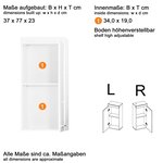 Trendteam Armoire murale de salle de bain Amanda blanc