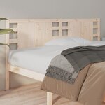 vidaXL Tête de lit 126x4x100 cm Bois massif de pin